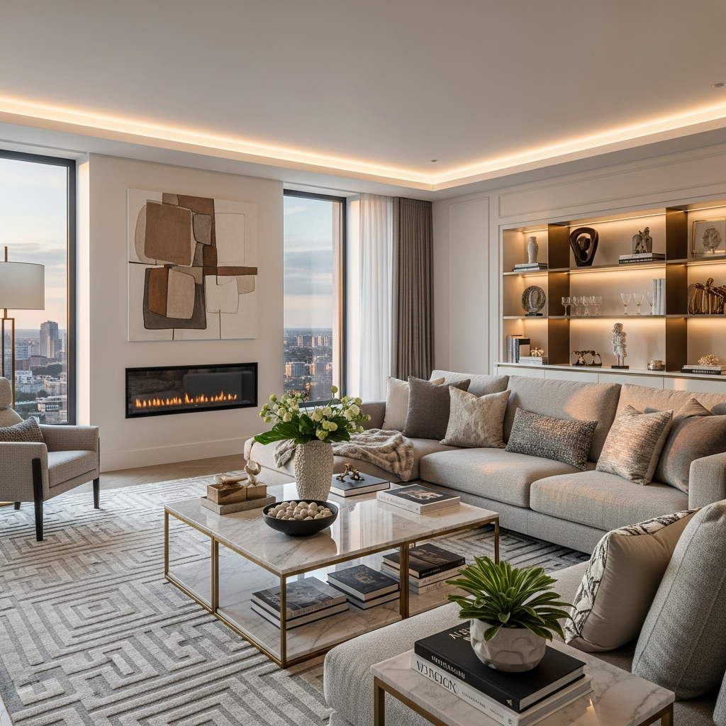 Soggiorno moderno di lusso